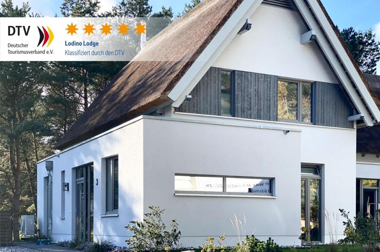 Ferienhaus Lodino Lodge Mit Sauna Und Kamin 洛丁 外观 照片
